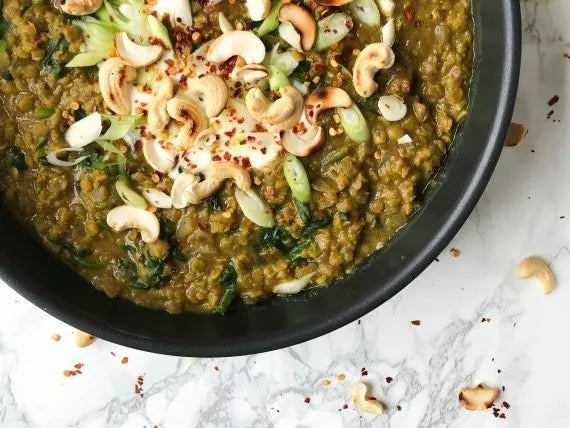 Spinach, Red Lentil &amp; Coconut Curry