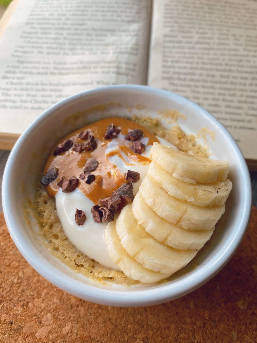 Chocolate & banana mug cake – Hilltop Honey