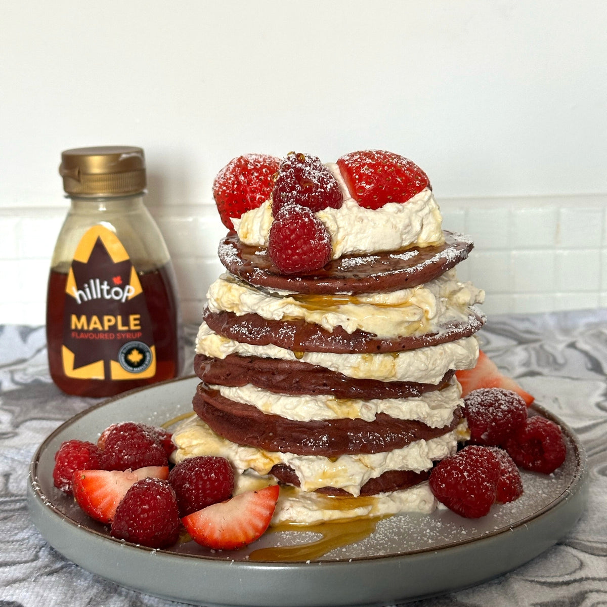 Red Velvet Pancakes