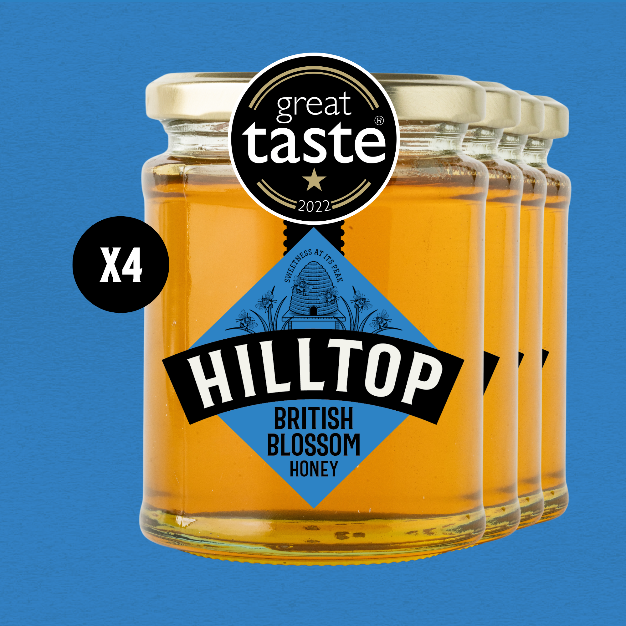 British Blossom Honey Saver Pack 340g x 4