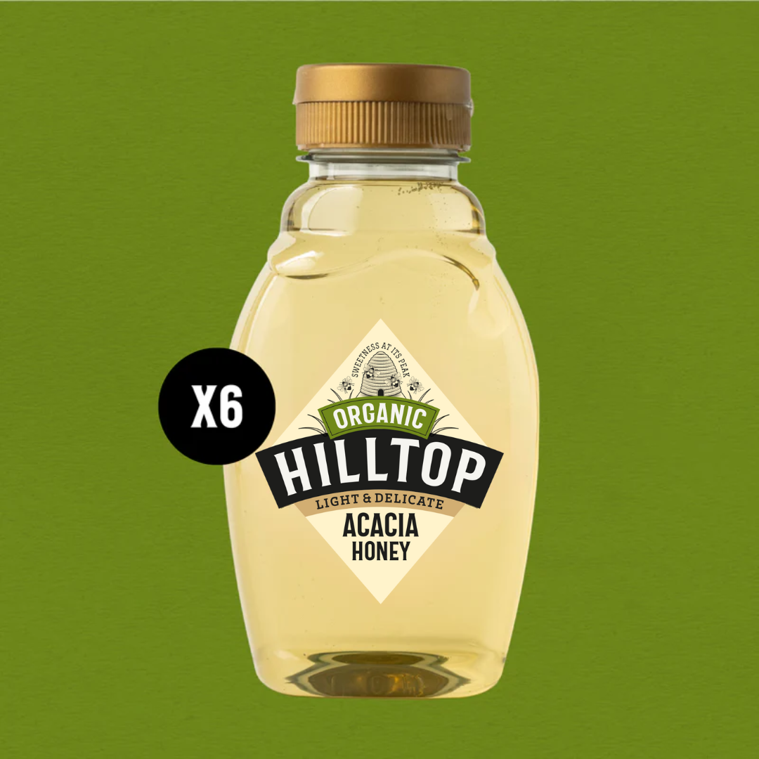 Organic Acacia Honey Saver Pack 340g x 6