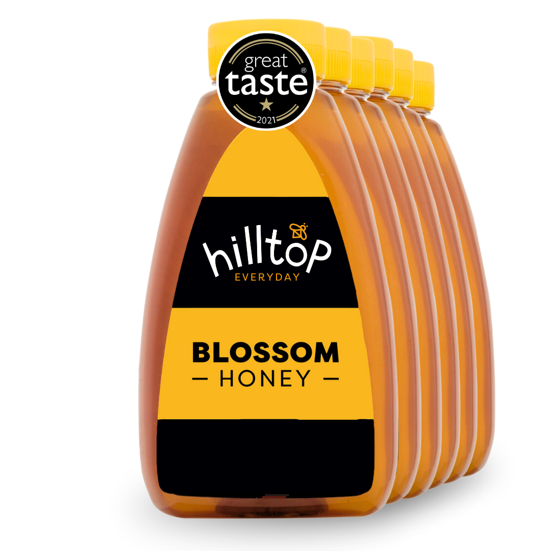 Blossom Honey, Big Squeezy Saver Pack 720g x 5 Hilltop Honey