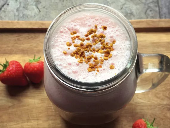Honey, Strawberry & Coconut Smoothie