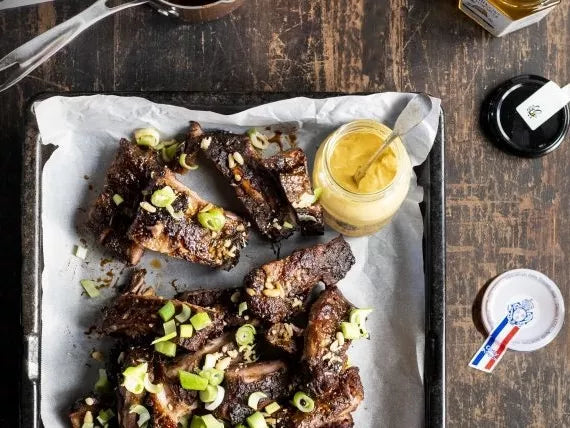 Sticky Honey Mustard Ribs