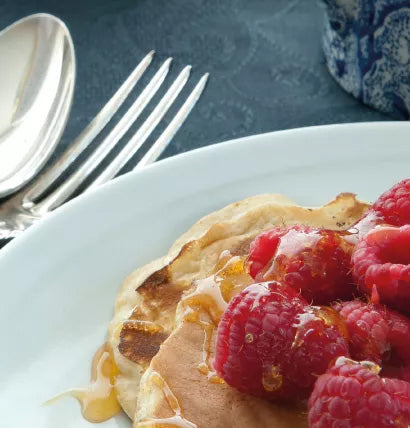 Raspberry & Oatmeal Pancakes