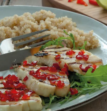 Grilled Sweet Chilli Halloumi