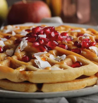 Honey & Apple Breakfast Waffles