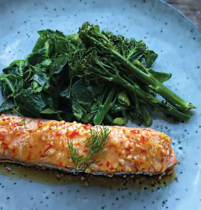 Salmon in Chilli, Honey & Lime