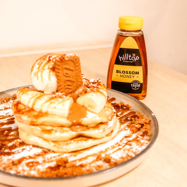 Hilltop-Biscoff-&-Honey-Pancakes