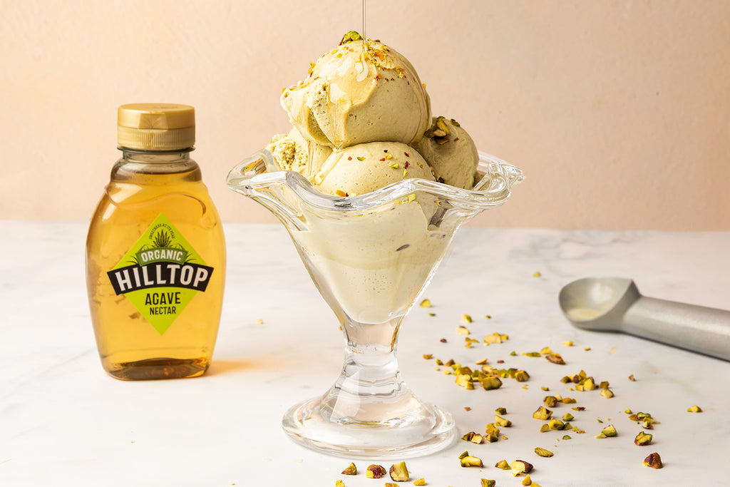 Agave and Pistachio Ice Cream