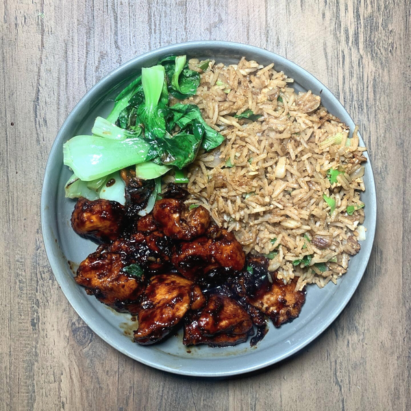 Hot Honey Chicken With Rice