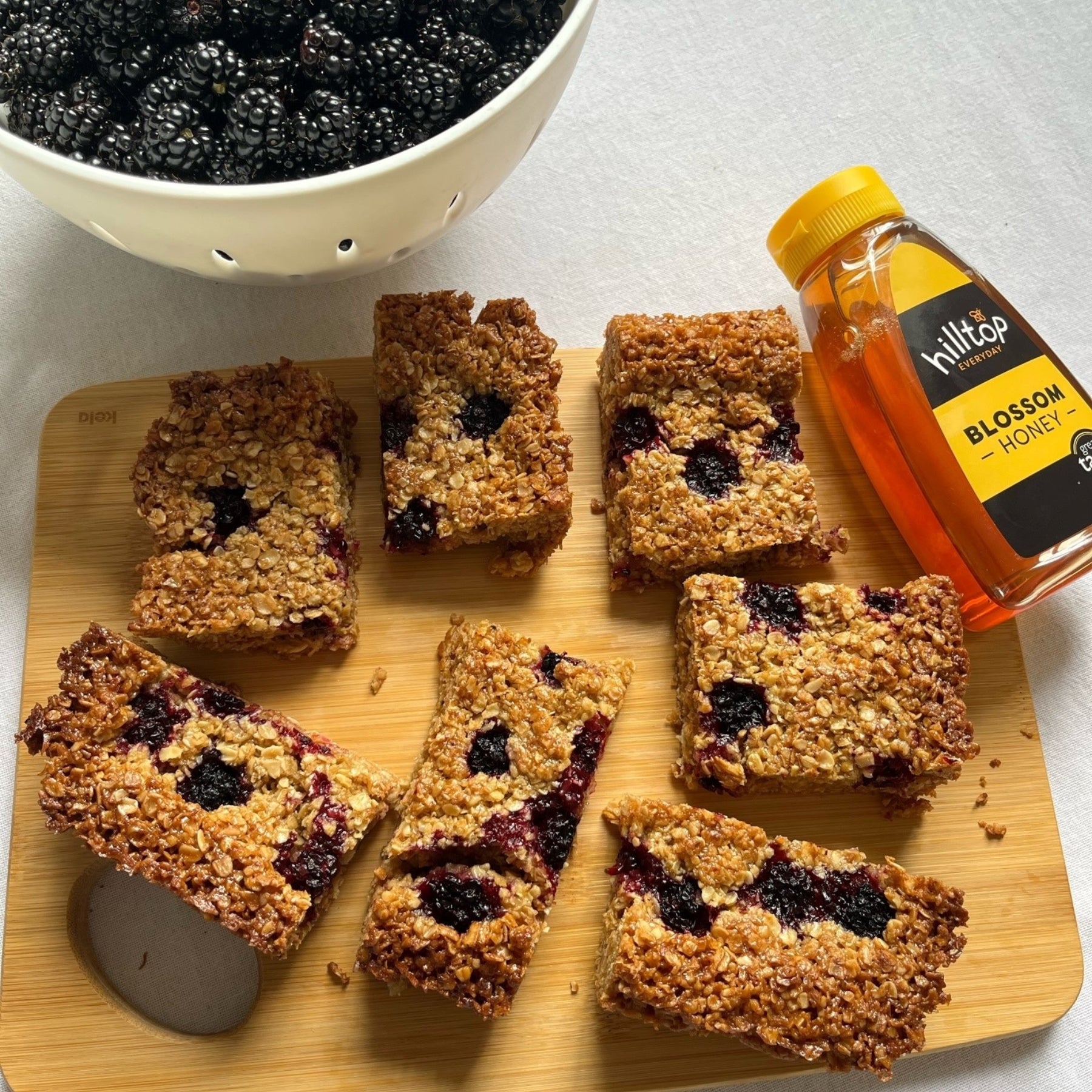 Oaty Blackberry Bars