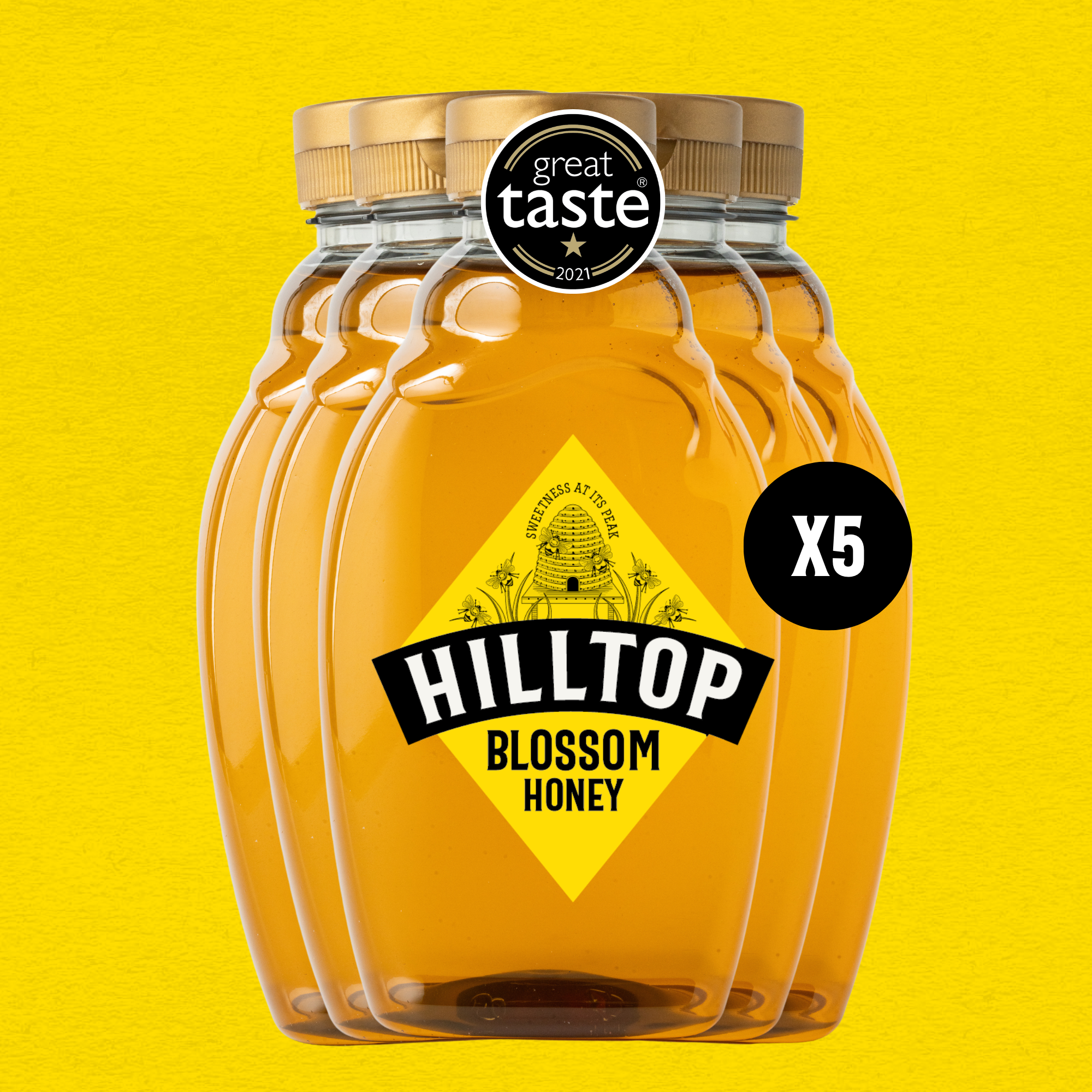 Blossom Honey, Big Squeezy Saver Pack 720g x 5