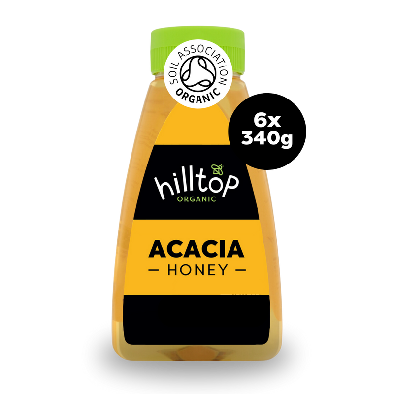 Organic Acacia Honey Saver Pack 340g x 6