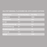 Hilltop Energy Original Flavoured Gel With Added Caffeine – 1 Case (12 x 30g)