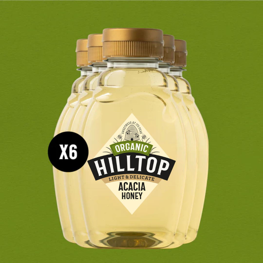 Organic Acacia Honey Saver Pack 340g x 6